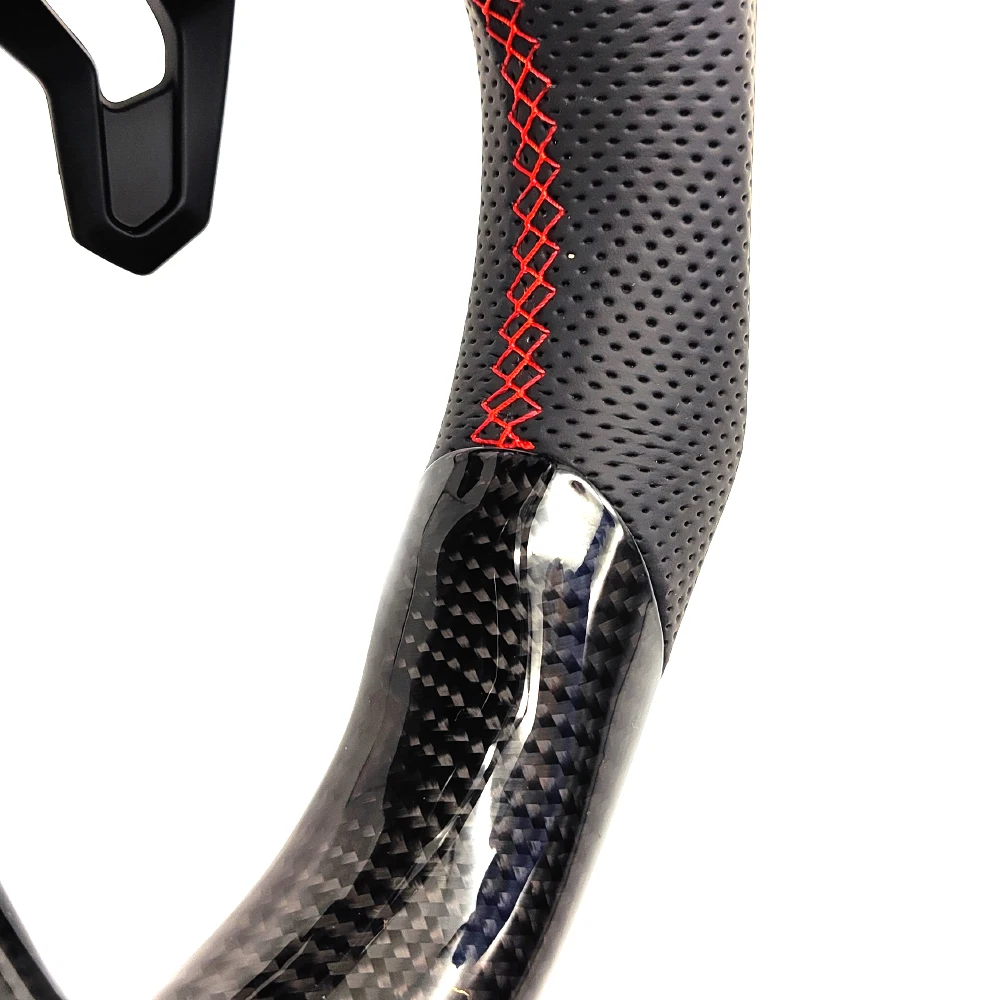 Для Audi A4B9 ПЕРФОРИРОВАННОЕ углеродное волокно кожаный материал