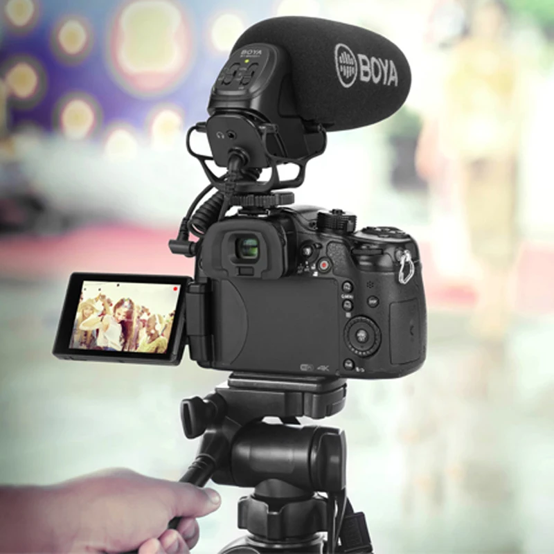 BOYA BY-BM3031 Микрофон-пушка 3 5 мм Накамерный микрофон для DSLR Видеокамера Аудиозаписи