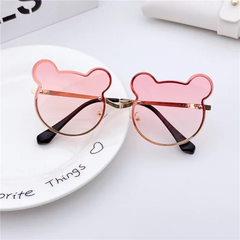 Солнцезащитные очки «медведь-Пух» Disney, детские металлические очки UV400, летние уличные очки с защитой от ультрафиолета, детские подарки на день рождения