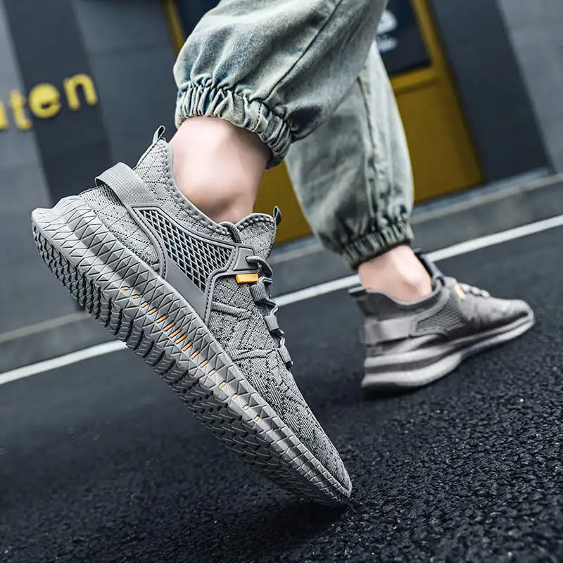 Мужские кроссовки для бега на высокой платформе без шнурков |