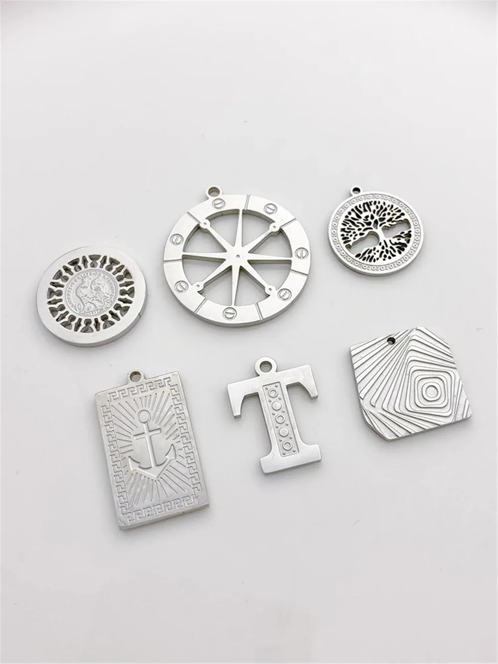 Титановая сталь нержавеющая цветной металлический подвесной браслет ручной