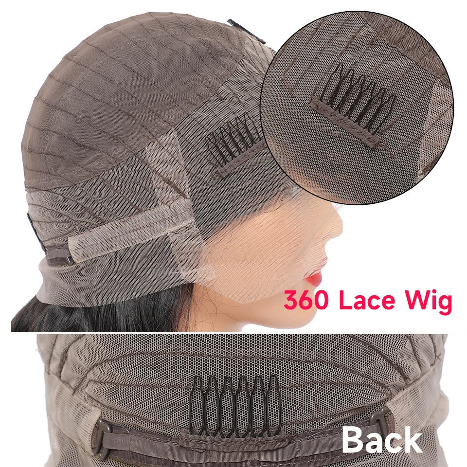 360-градусная Объемная Волна Бразильские Человеческие Волосы Кружевной