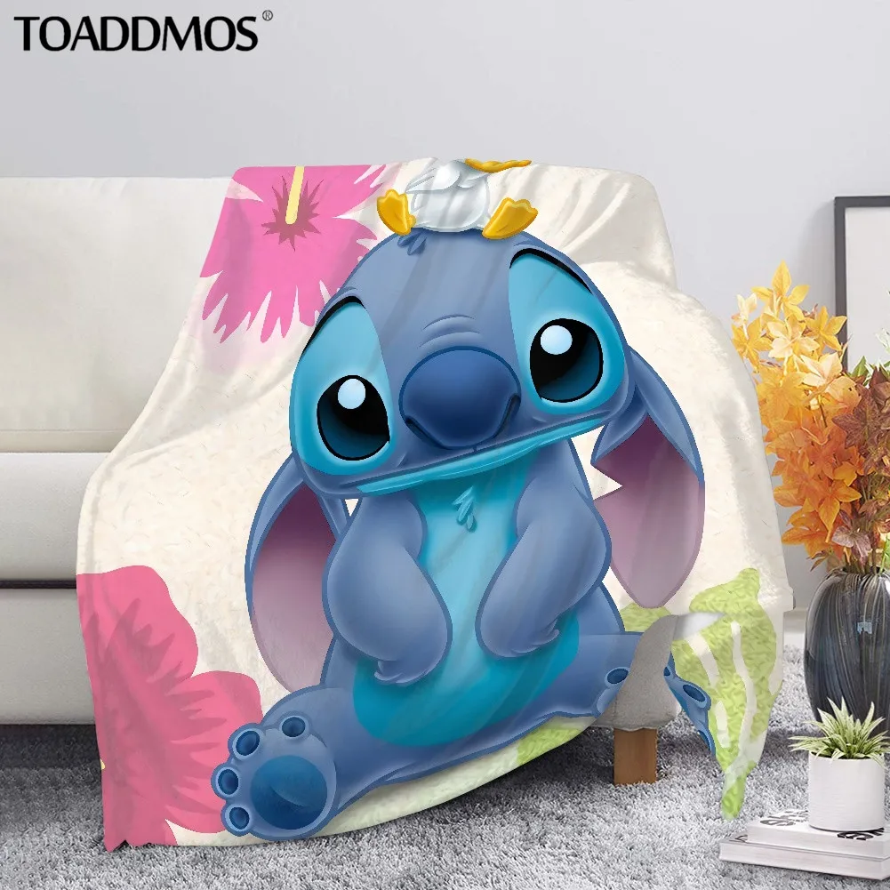 

TOADDMOS Cute Blue Pet Little Monster Printing Blanket for Sofa Bedding Sleeping Travel Experiment 626 Large Soft Throw Blankets