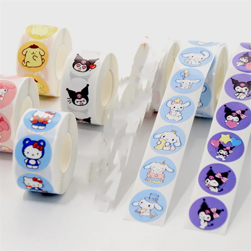 12set/ лот Sanrio корица Kuromi мелодии уплотняющие кэт стикеры милые Scrapbooking DIY дневника