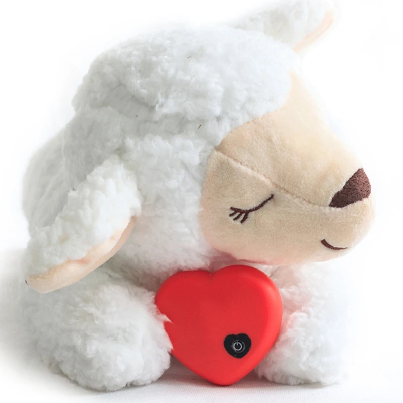 

Cute Animal Shape Heartbeat Puppy Behavioral Training Toy Plush Pet Comfortable