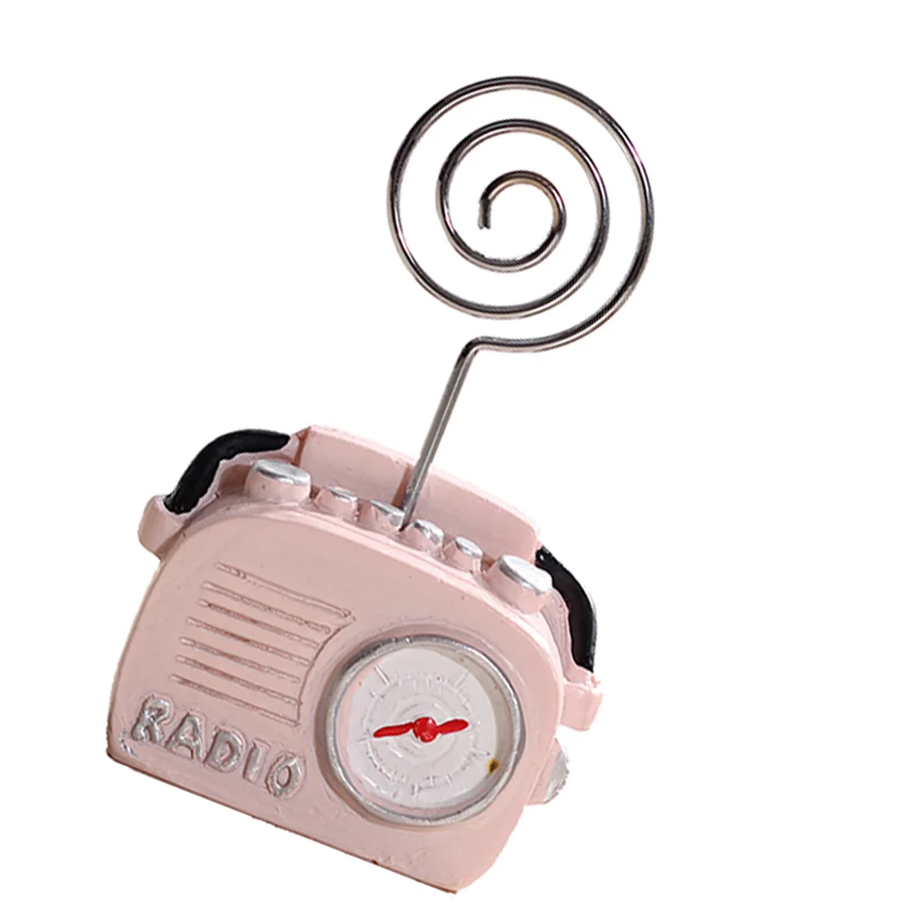 

Place Card Stands Radio Note Holder Wedding Decorations Ceremony Retro Cards Clip