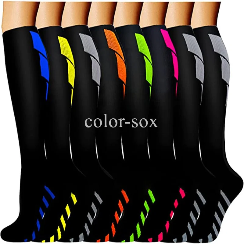 

Men Socks 2023 Outdoor New Compression Women Running Sports Socks Graduated Crossfit Training Running Recovery Cycling Travel So