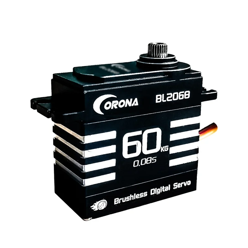 

CORONA 180 degree BL2068HV 60kg 8.4V Brushless High torque full metal case steel gear servo for RC racing car