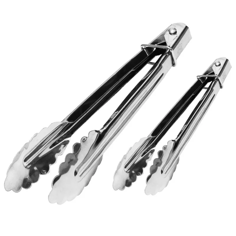 Kitchen Food Tong Stainless Steel Tool Heat Bread Salad BBQ Cooking Serving Utensil Meat Barbecue Tools Kitchen accessories