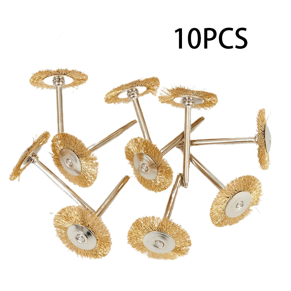 

3.17*22mm Brass Wire Wheel Brushes Polishing Tool For Grinder Rotary Accessory Cleaning Brush Drill Brush Brosse Wire Brush