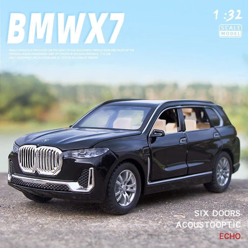 

1:32 BMW X7 Simulation Alloy Toy Cars Diecast Pull Back SUV Car Model Children Toys Off-road Vehicles Decorations Christmas Gift