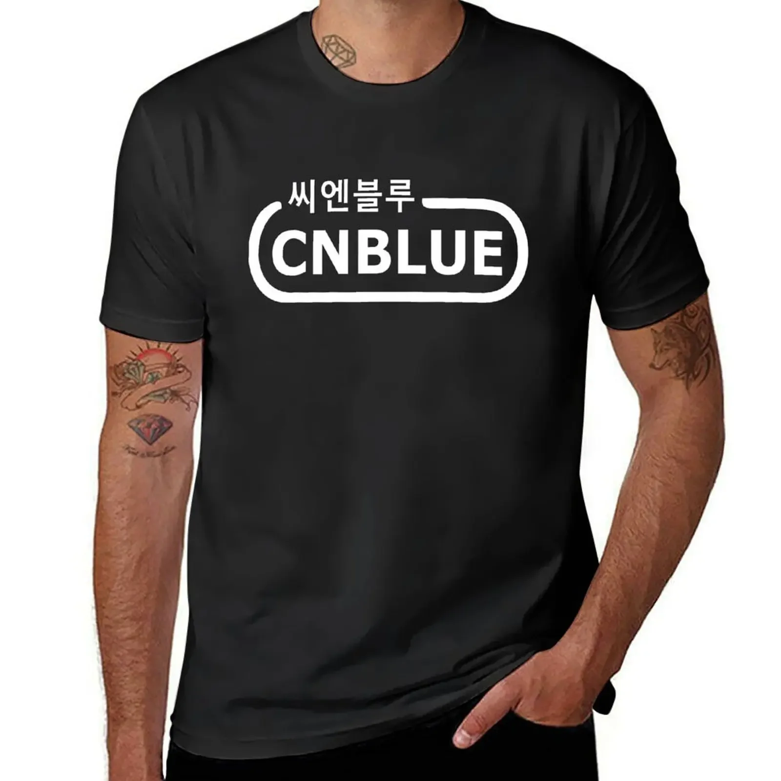 ?? Удивительная Футболка KPop рок-группы CNBlue в ханьюле (Корейская) Винтажная