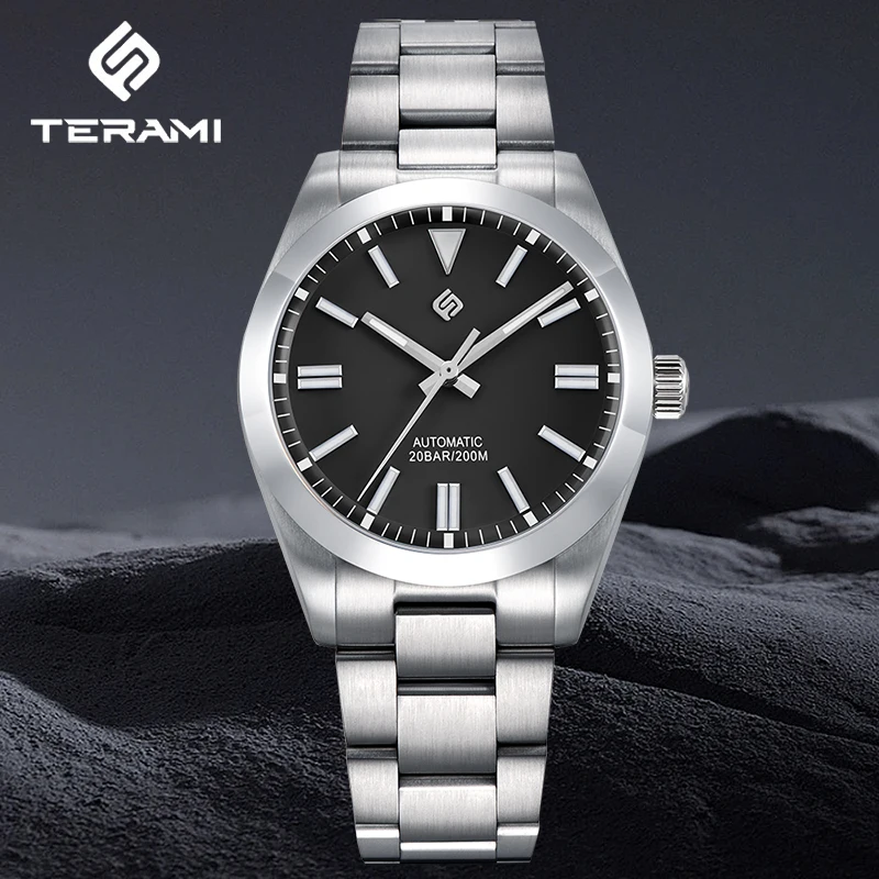 TERAMI механические мужские часы лучший бренд бизнес из нержавеющей стали 316L 200 м