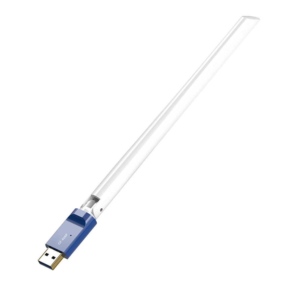 

USB Wi-Fi адаптер, 2,4 ГГц, 300 м, приемник, беспроводная сетевая карта для настольного ноутбука, ПК, Wi-Fi донгл 6 дБи, Wi-Fi антенна Lan