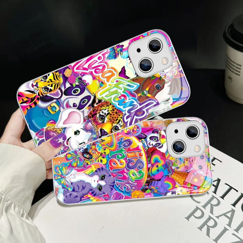 Чехол для телефона Lisa Frank Art из закаленного стекла iphone 14 13 12 11 Pro Mini XS MAX 14Plus X XR чехол