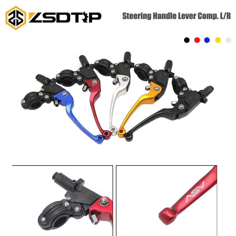 

ZSDTRP- 22mm Right Side Motorcycle Brake Handle CNC Alloy Motorcycle Clutch Brake Lever Handle Fit for Motorbike Modification