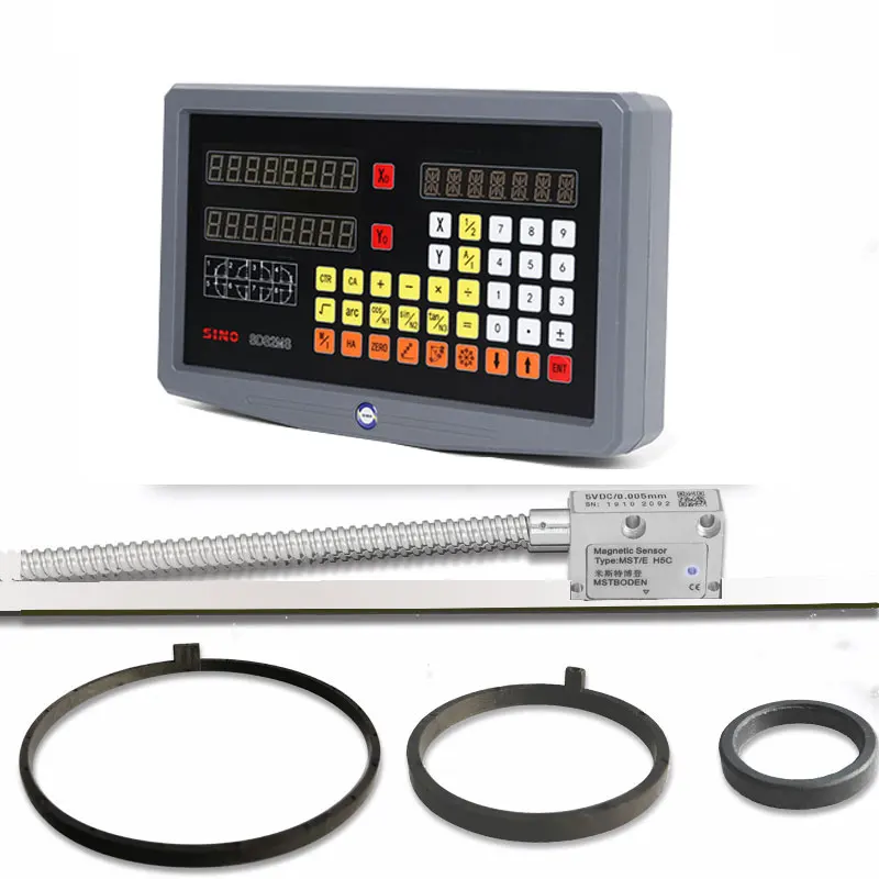 

Magnetic Angle Pulse Rotary Digital Linear Mini Scale Readout lathe Milling Machine LCD DRO 2 3 Axes Displacement Sensor