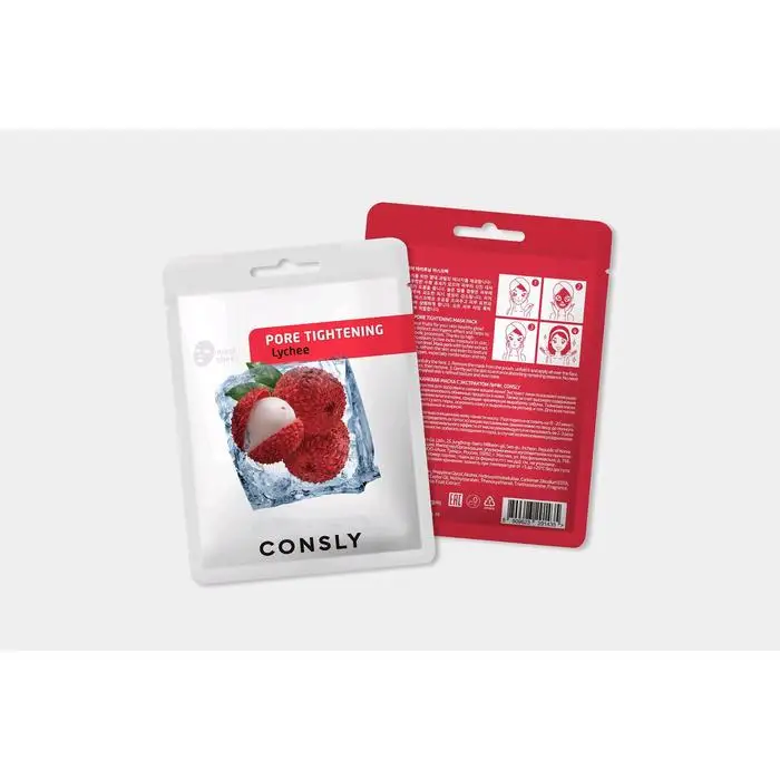Drying pores fabric mask consely with lychee extract 20 ml | Masks
