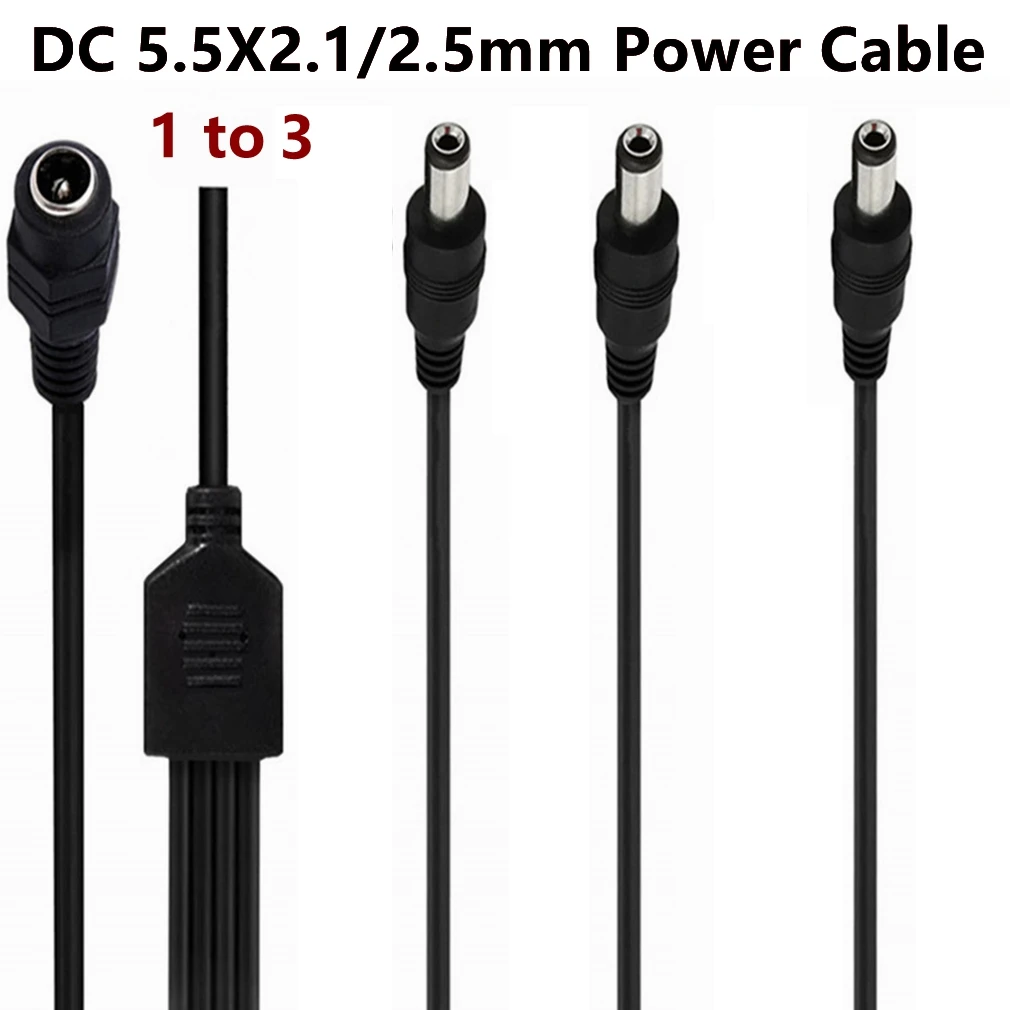 Разъем питания постоянного тока 5 5x2 1 мм кабель 2 Женский на 3 4 6 8 Штекерный разъем