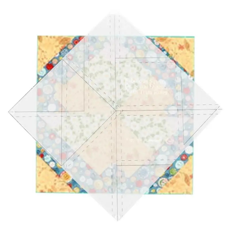 

Quilting Ruler Transparent Acrylic Ruler For Sewing Diagonal Rhombus Patchwork Sewing Cutting Craft Ruler Quilt Supplies For