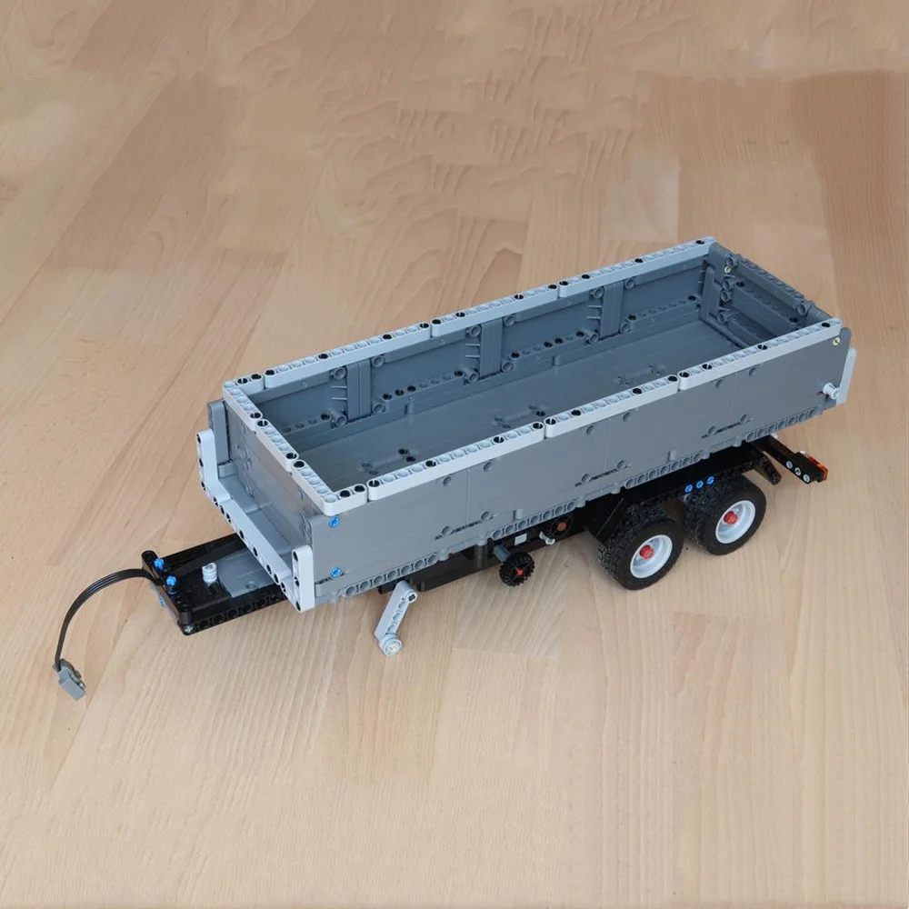 MOC-46863 Tipper Trailer for Mack Anthem (42078) with PF Building Block Model Spliced Toy Puzzle Kids Gift