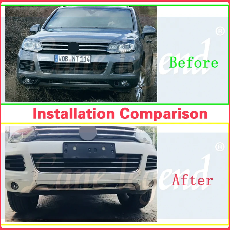 Губа переднего бампера автомобиля для VW Volkswagen Touareg 2011-2015 сплиттер спойлера кузова