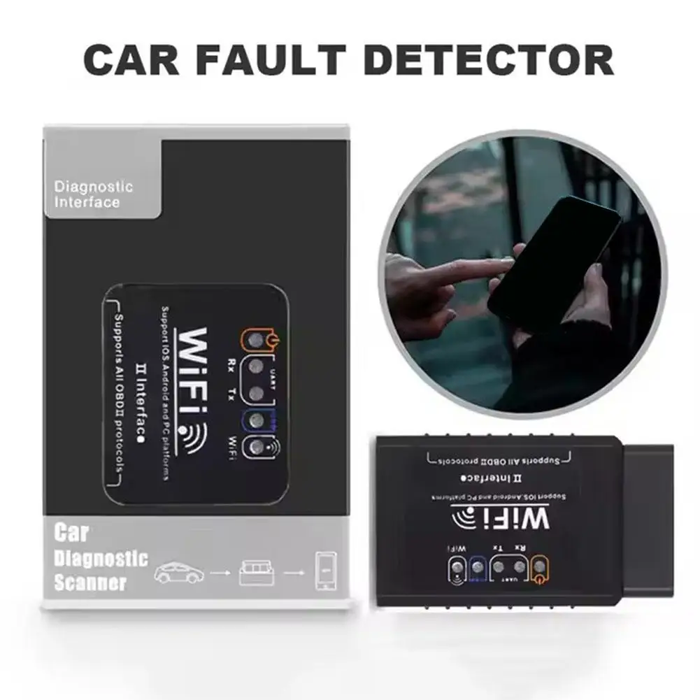 ELM327 для системы Apple и Android OBD2 WIFI V1.5 автомобильный диагностический инструмент