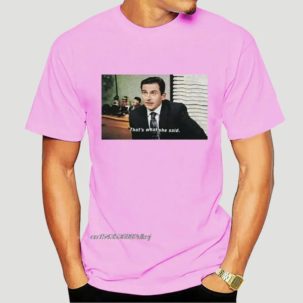 Official NBC The Office That Is What She Said Micheal Scoatt Black Shirt Michael Jackson Horror Back To Future 0071A