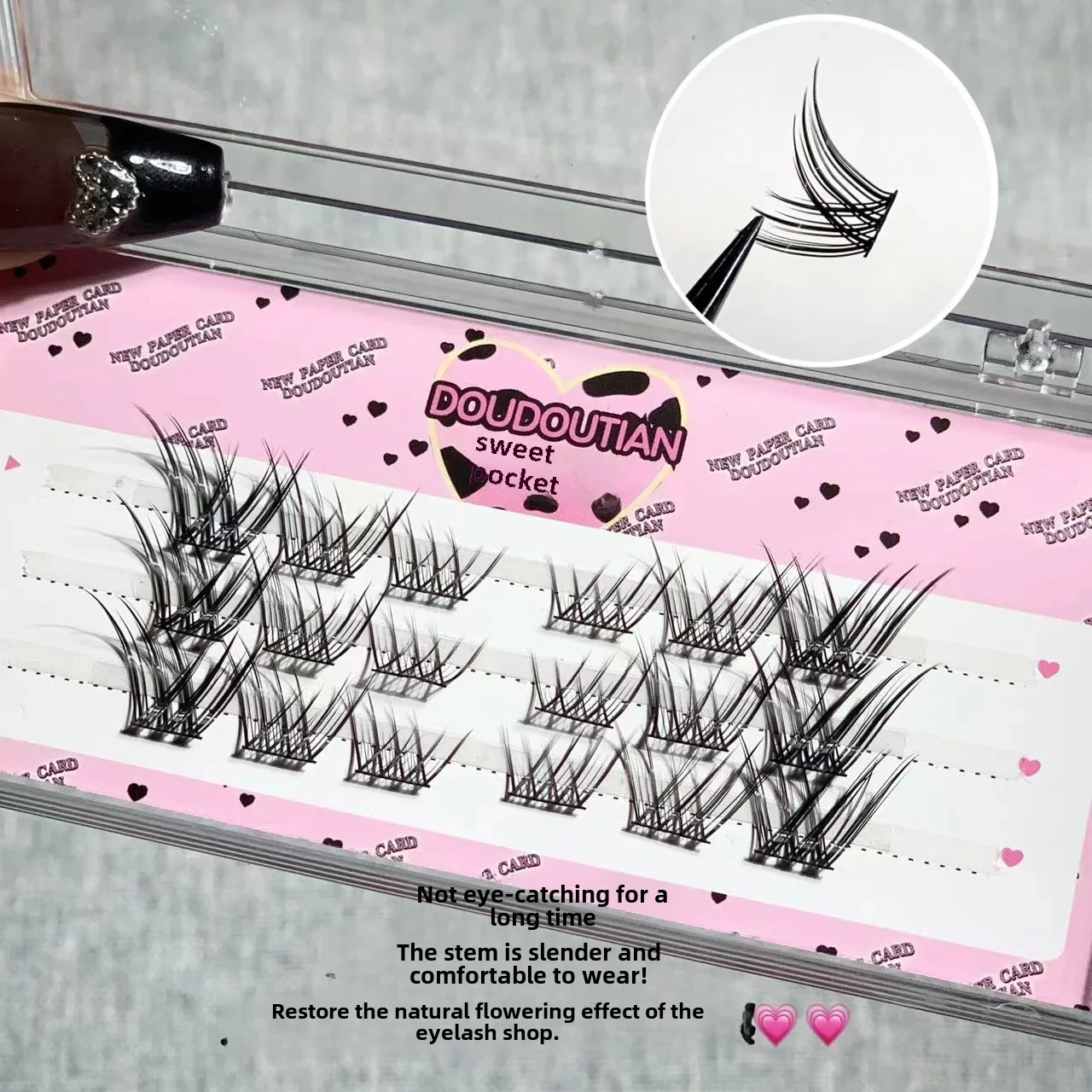 Накладные ресницы с лисьим хвостом густые сегментированные