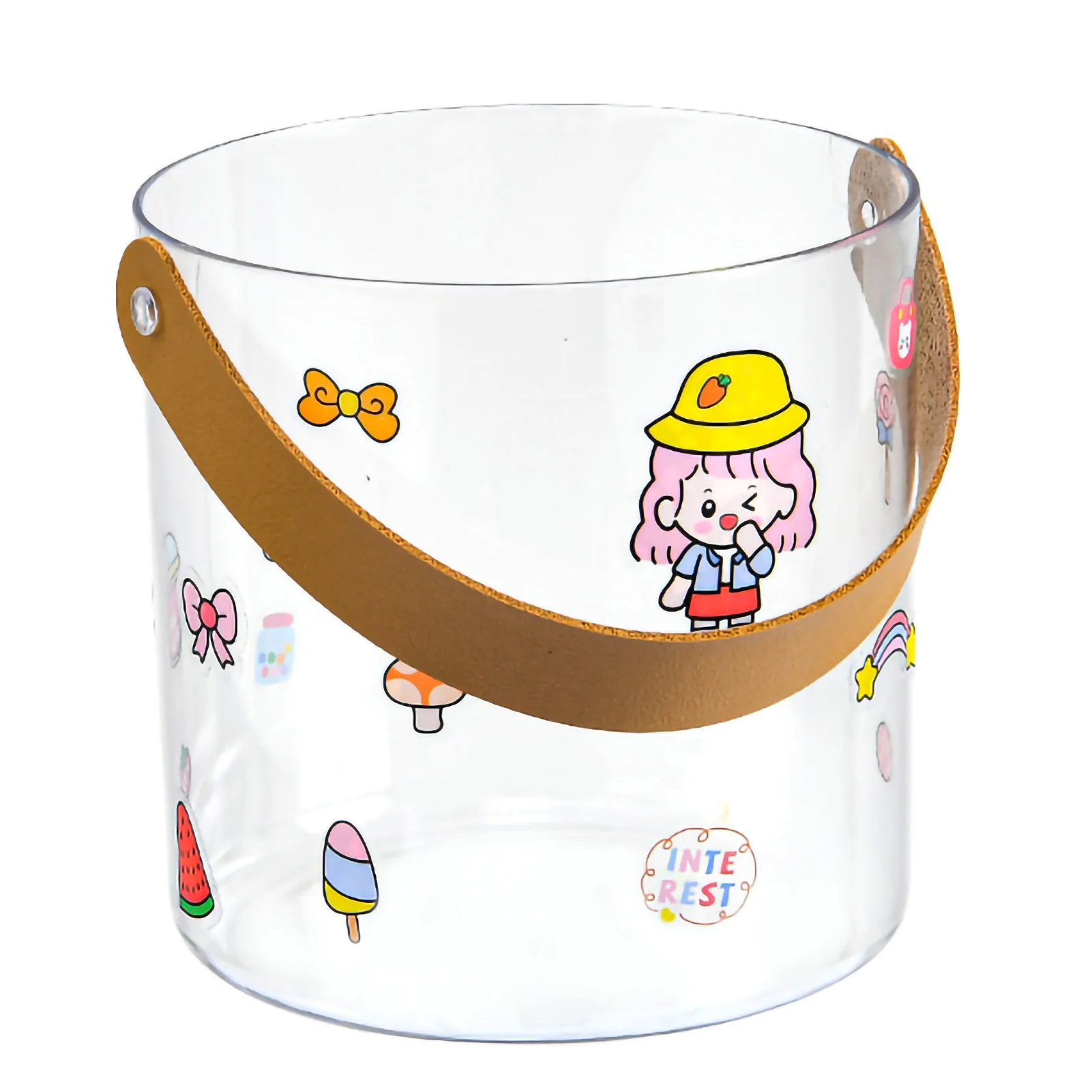 ZK20 маленькое ведро для льда домашнее прозрачное вина пикника пива напитков S 13x1 3