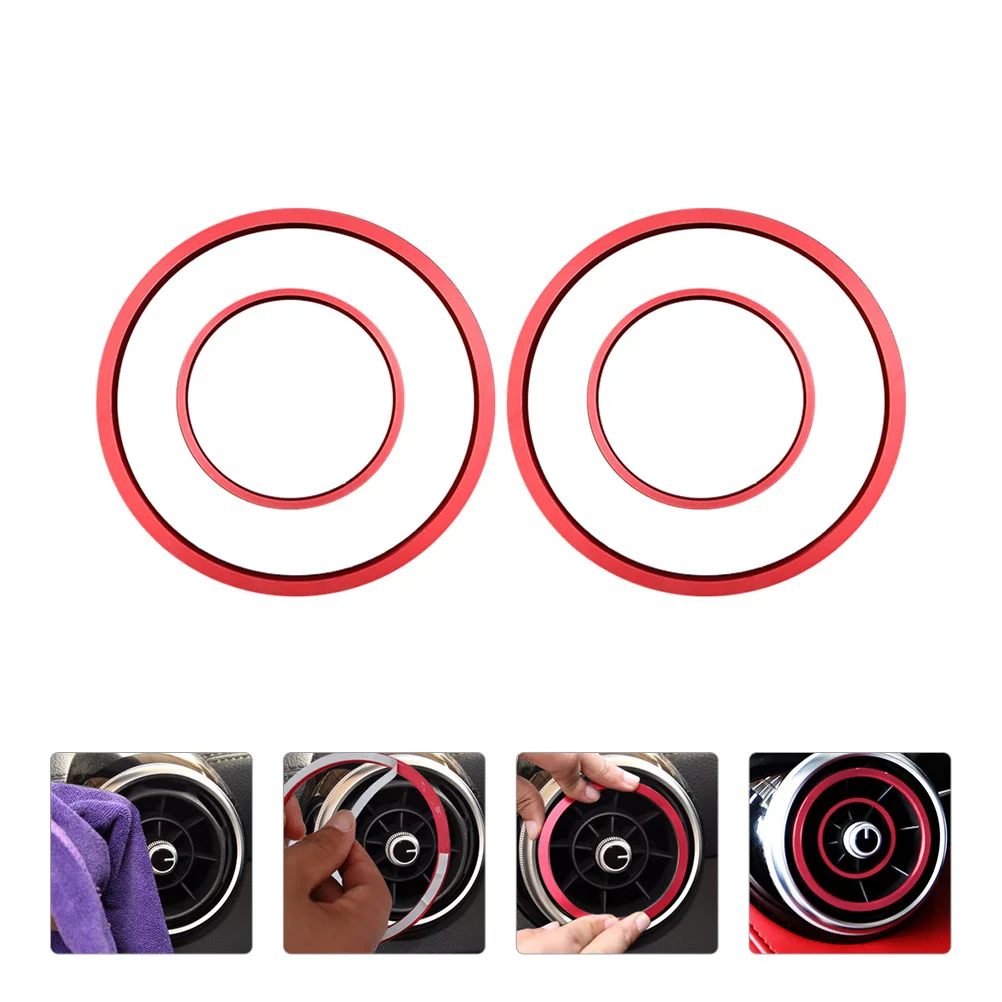 

4pcs/set Air Outlet Ring Prime Ring Sticker Trime Circle for