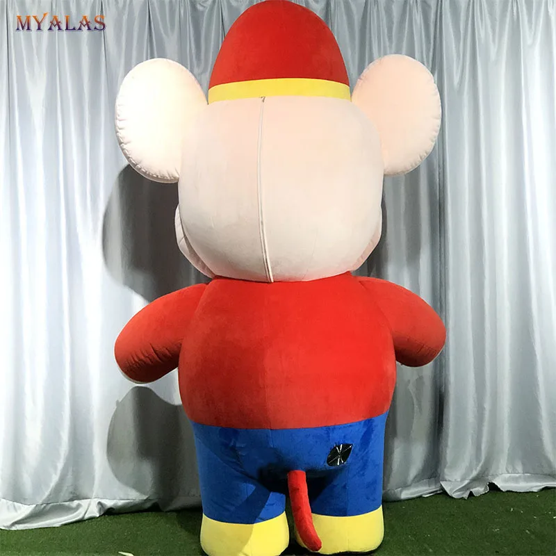 Новогодний милый Косплей-Маус надувная мышь костюм-талисман монстр