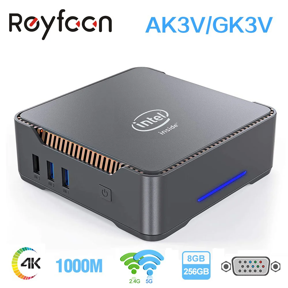 

Mini PC Intel Celeron J4125 J3455 Quad Core LPDDR4 8GB 128GB Windows 10 Desktop with HD VGA1000M BT4.2 Desktop 4GB 64GB Computer