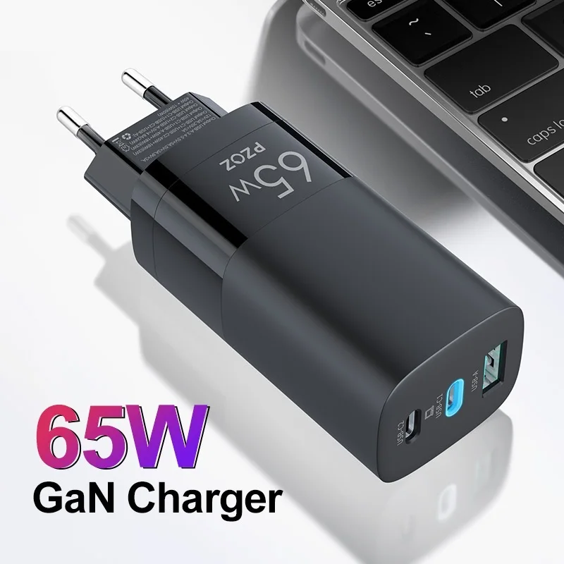 

2022 65W GaN Charger Quick Charge 4.0 3.0 Type C PD USB Charger Fast Charging USB-C For Switch MacBook Air iPad Pro Samsung