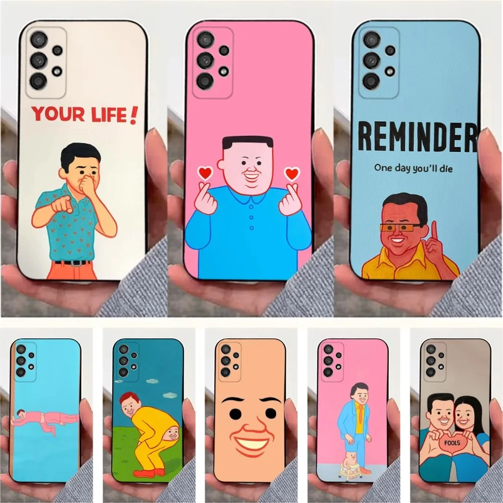Art J-Joan C-Cornella Funny Phone Case For Samsung S25 S24 S23 S22 S20 S21 S10 Ultra Plus Lite FE Soft Silicone Black Cover
