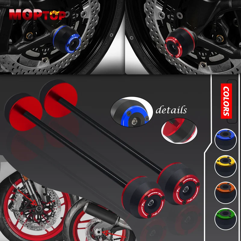 

For YAMAHA TRACER 7GT Tracer7gt TRACER 7 GT 2021 2022 2023 Motorcycle CNC Front Rear Axle Fork Wheel Protector Crash Slider Caps