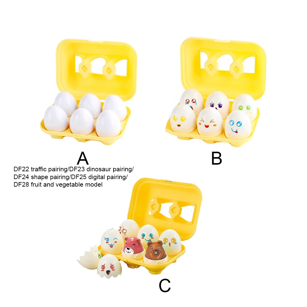 

6piece Encouraging Toys For Preschoolers Early Paired 6pieces Options For Play Early Education Education Egg Egg