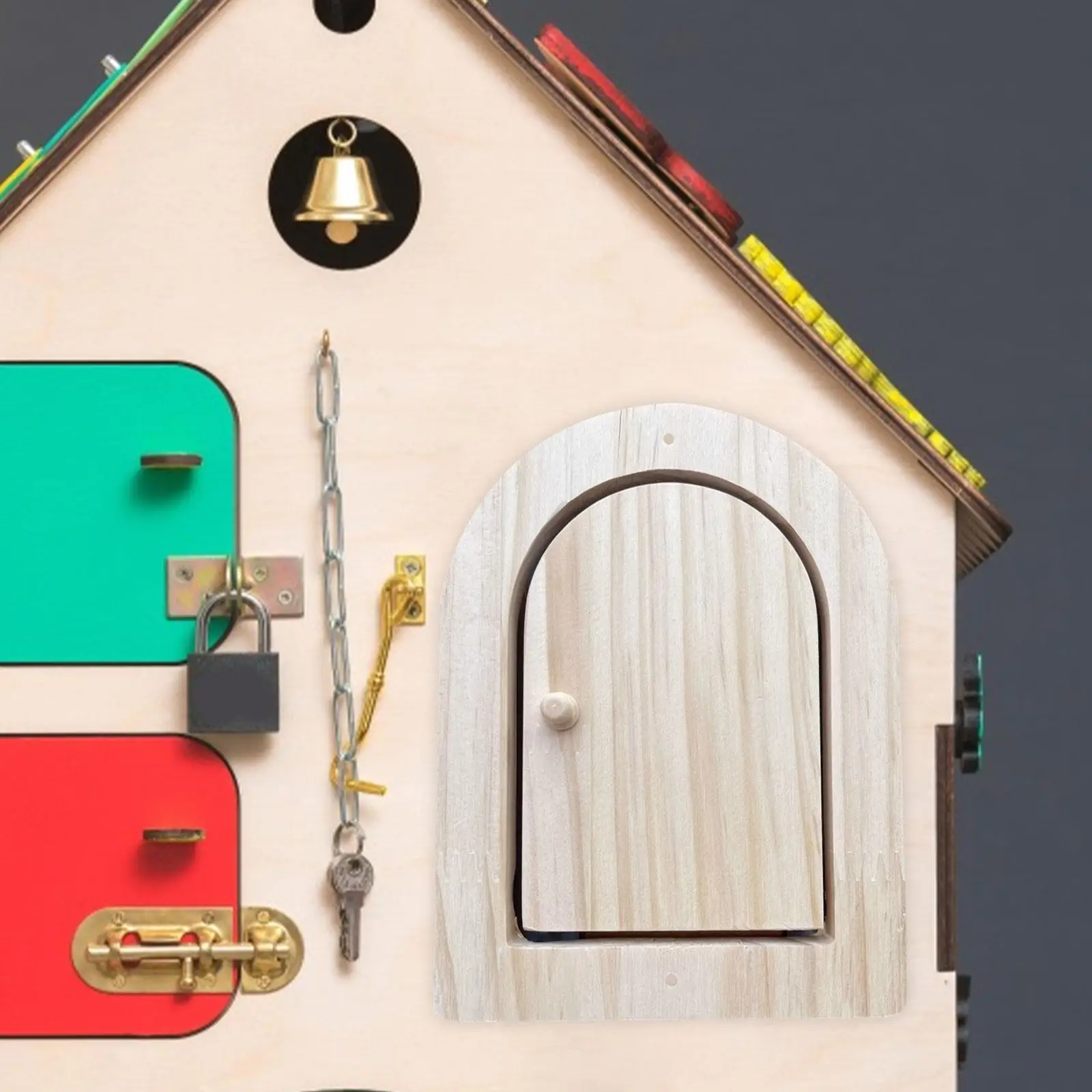 Бизиборд DIY аксессуары арочные деревянные двери детские подарки на день Святого