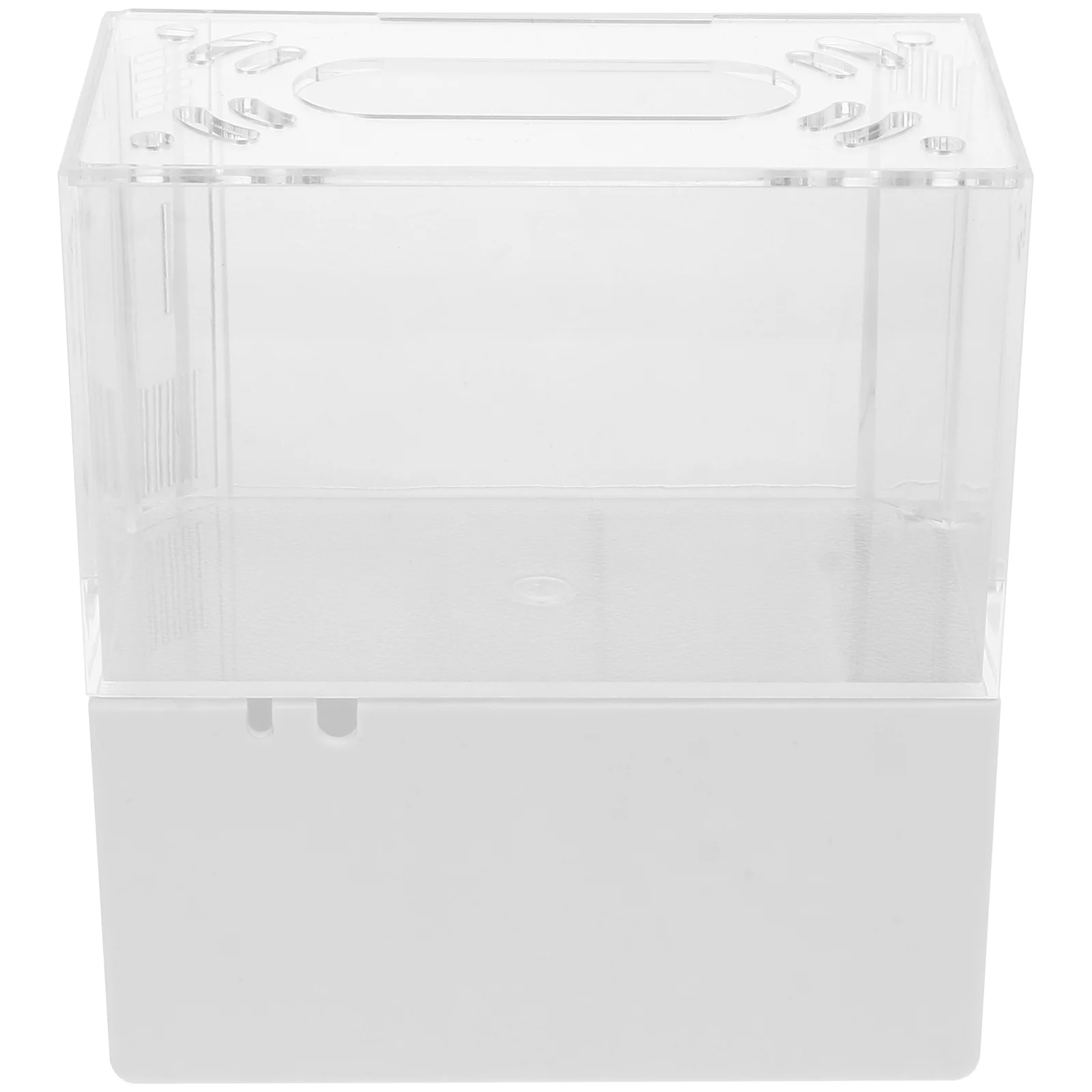 

Tank Aquarium Bowl Acrylic Water Mini Change Free Transparent Desktopcreative Betta Goldfish Cube Shaped Box Micro Clear Vases