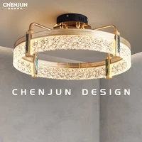 light luxury room master bedroom lamp high end atmosphere 2022 new creative simple modern shell study ceiling lamp