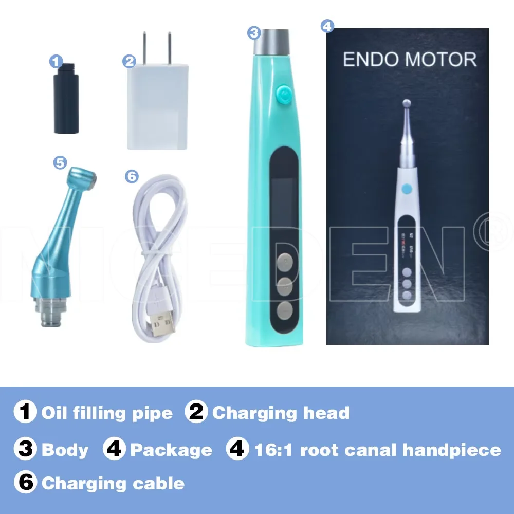 Беспроводной стоматологический эндодонтический двигатель