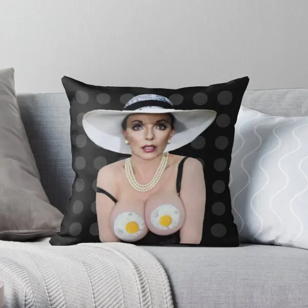 

Dynasty Joan Collins Printing Throw Pillow Cover Fashion Comfort Cushion Fashion Bed Office Square Decor Pillows not include