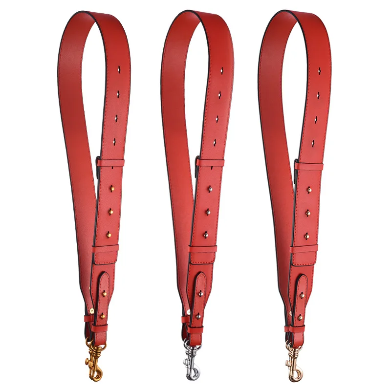 4cm Wide Genuine Leather Shoulder Strap 110cm Adjustable Replacement Bag Strap Cowhide Solid Color Woman Belts Bag Accessories