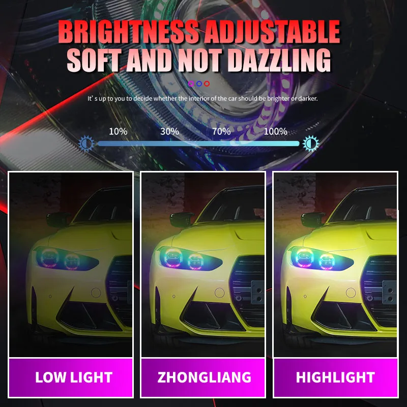 2 шт. автомобильные кольца ангельские глазки 80 мм 95 12-24 В