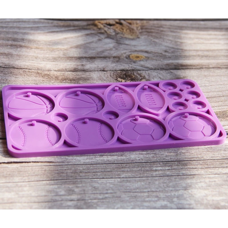 

Balls Shape Nice Pendant Resin Mold Eardrops Silicone Moulds DIY Silicone Resin Ornament Beginner Tools T8DE