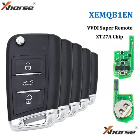 5 шт., супер удаленный чип Xhorse XEMQB1EN VVDI XE Series XT27A01 XT27A66 для VVDI2/VVDI Key Tool Max/ VVDI MINI Key Tool