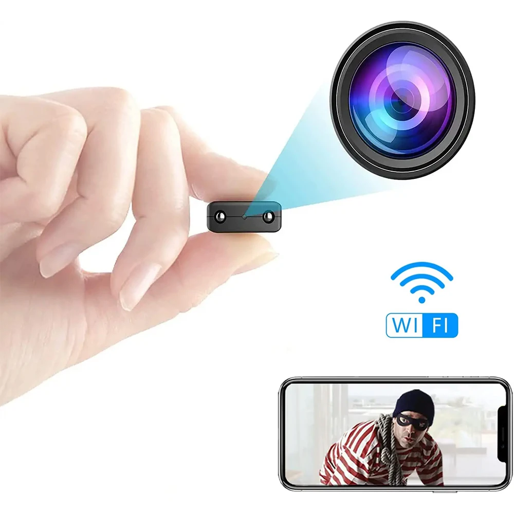 

WiFi Mini Camera HD 1080P Home Security Protection Baby Monitor with Night Vision Motion Detection Video Voice Recorder Hidden