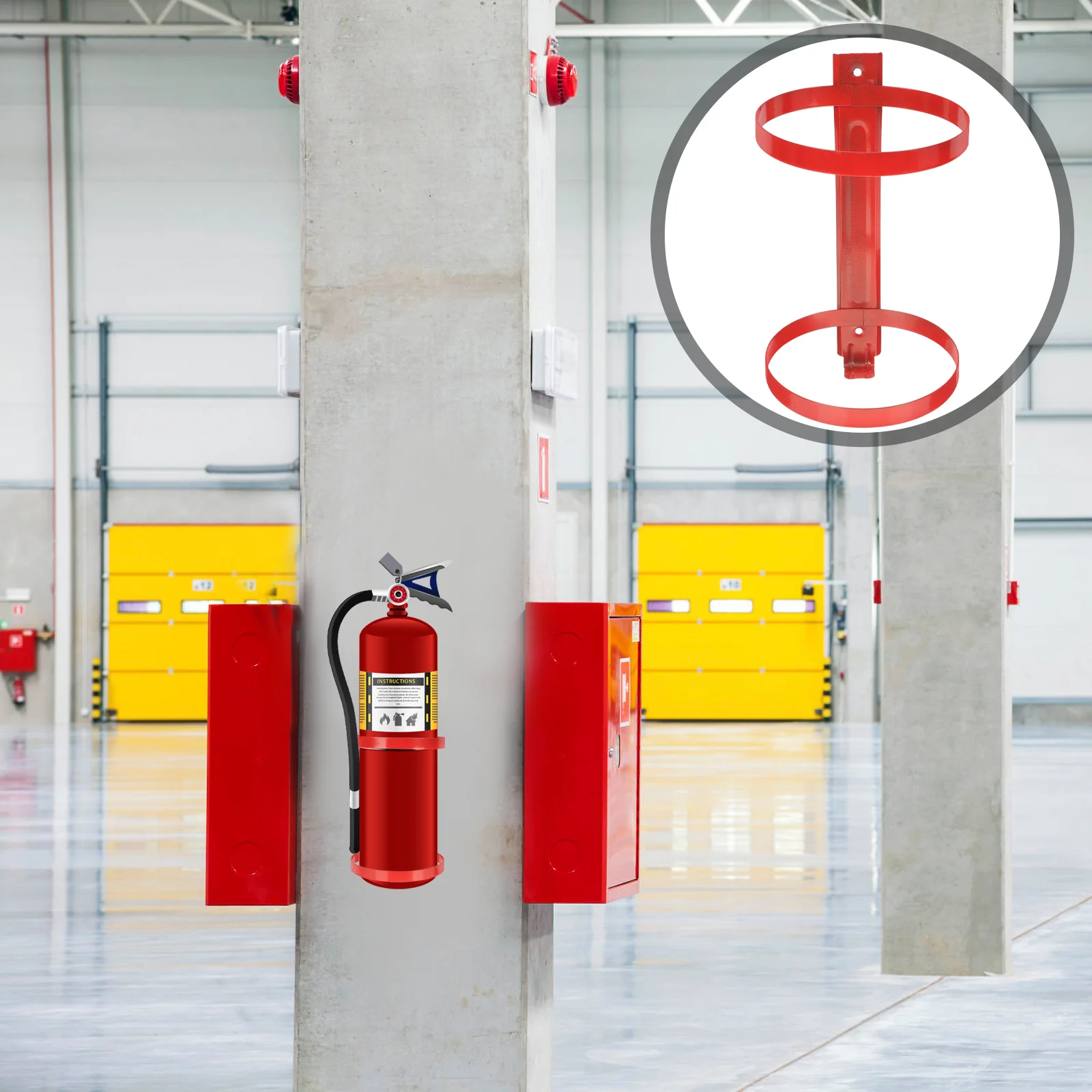 

Extinguisher Fire Wall Holder Bracket Rack Mount Hanger Hook Mounting Stand Vehicle Equipment Universal Extinguishers Strap