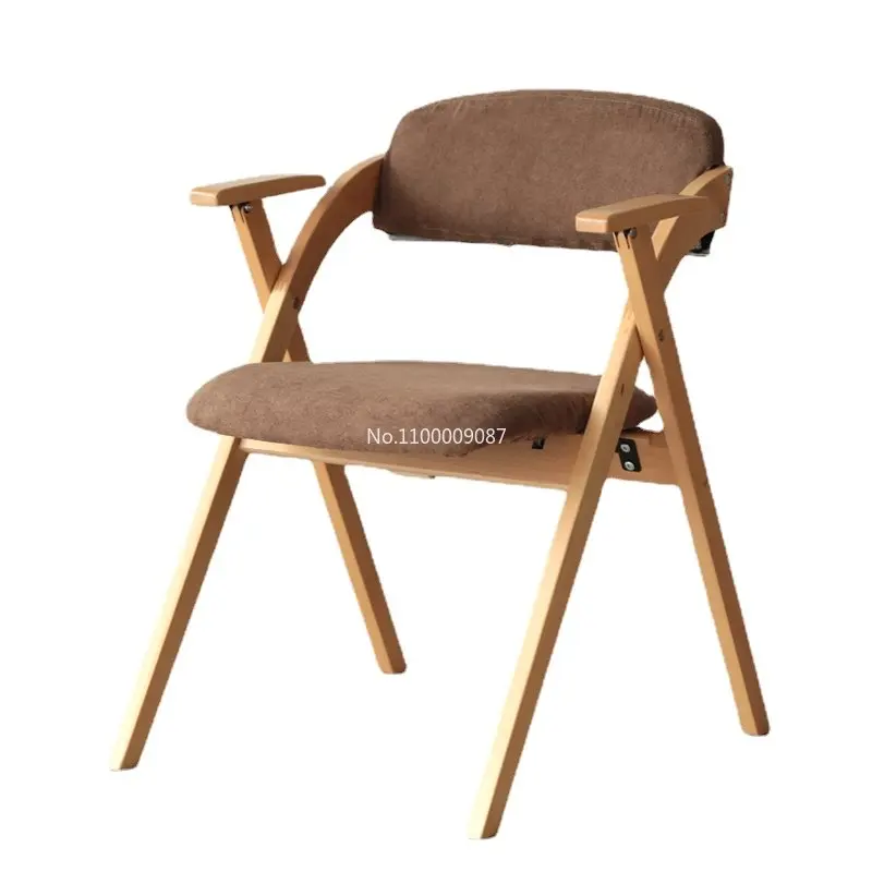 

Solid wood armrest folding chair home back chair dining chair foldable chair simple conference office chair 가구 стул chairs