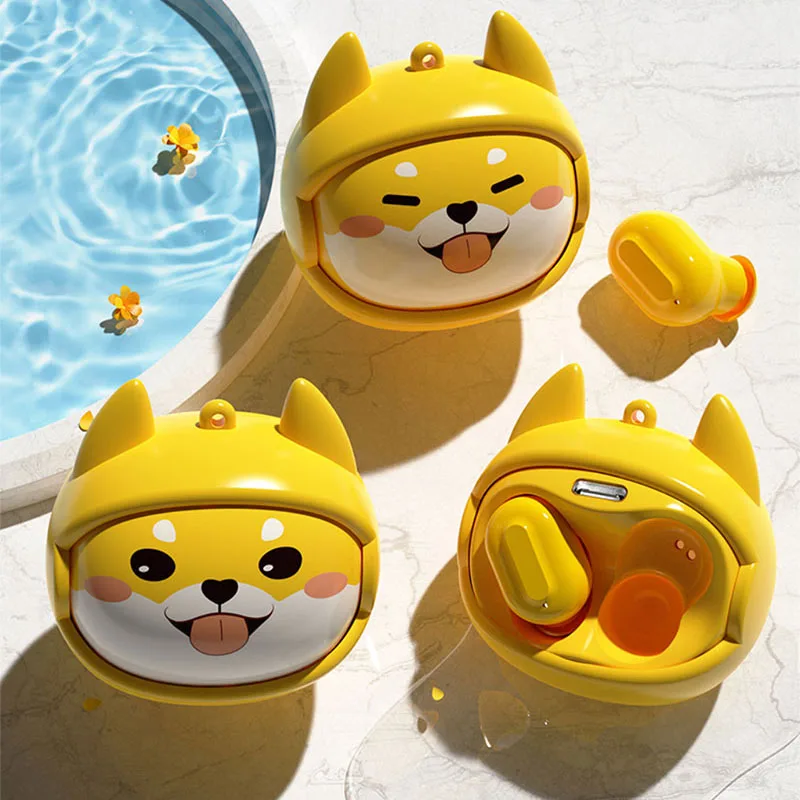 Фото Беспроводные Bluetooth-наушники DANJU Puppy, беспроводные наушники-вкладыши с протоколом 5.4, Bluetooth audifonos anime, подходят для Xiaom №1